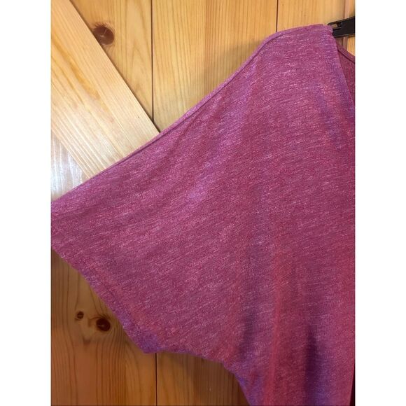 Juicy Couture Women’s Short Sleeve V Neck Top Red Twist Hem Size XL (5841) - Picture 3 of 6